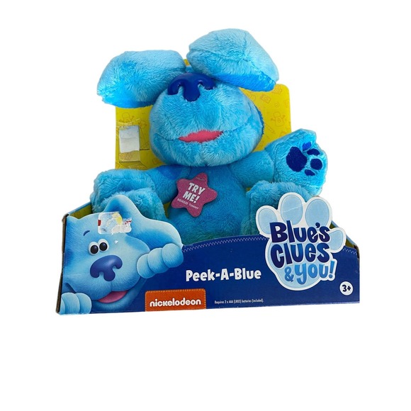 Blue’s Clues & You! Peek-A-Blue, Interactive Barking Peek-A-Boo Stuffed Animal - Picture 2 of 4
